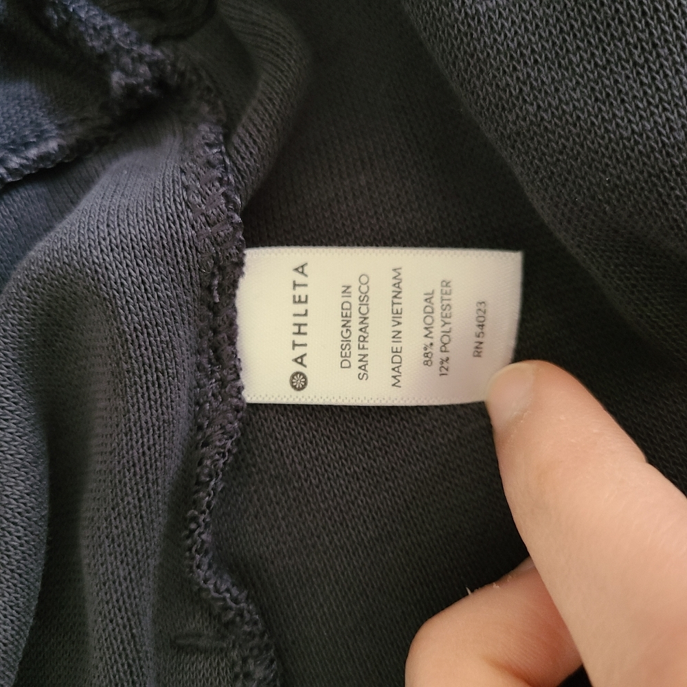 Athleta Front Cross Over Draped Sweater Size Medi - Picture 8 of 11
